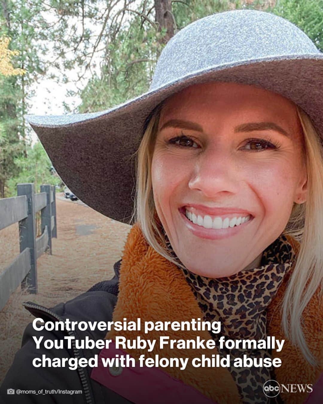 ABC Newsのインスタグラム：「Ruby Franke, a YouTuber who gained online notoriety with her tough and often controversial parenting advice, has been formally charged with six counts of felony child abuse in Washington County, Utah.  The mother of six was arrested last week after her 12-year-old son escaped through a window and ran to a neighbor’s home pleading for food and water, according to authorities. MORE AT LINK IN BIO.」