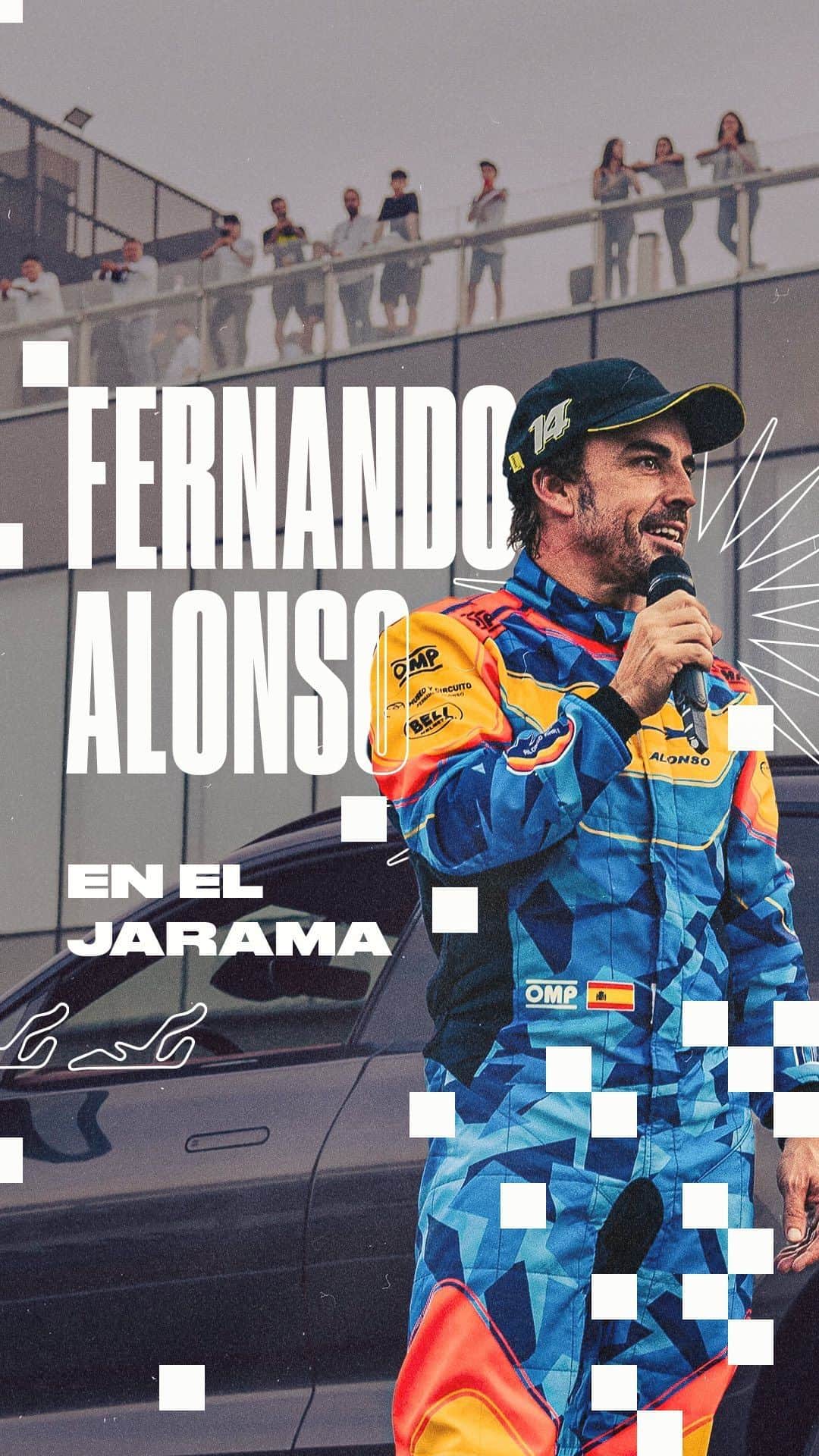 フェルナンド・アロンソのインスタグラム：「Una palabra para describir lo de ayer 🔥BRU-TAL🔥 Gracias a @fernandoalo_oficial y a todxs los que vinisteis ayer. 🤝🏼   Una experiencia única y muy de aquí como Finetwork 💥」