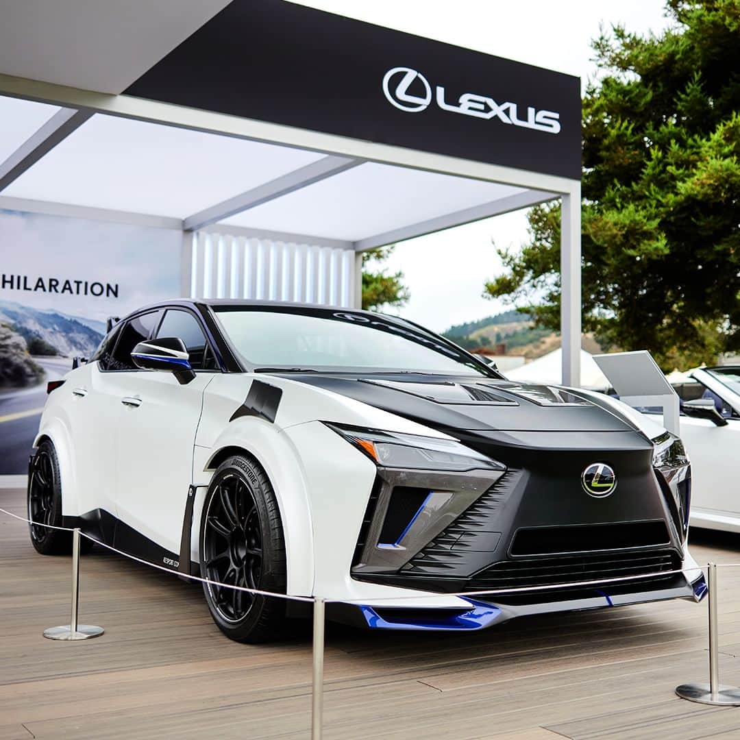 Lexus USAのインスタグラム：「#TBT Throwing it back to this year’s #MontereyCarWeek and our #LexusRZ SPORT CONCEPT making an appearance at The Quail. Give us your take on this version of our EV.」