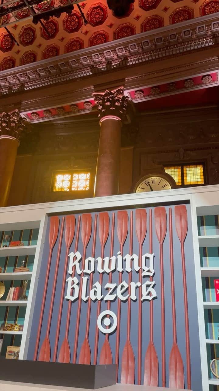 Target Styleのインスタグラム：「We had a blast celebrating Rowing Blazers x Target! 🙌  A night full of surprises with a sneak preview of the collection 👀  friends, ping pong, dancing and amazing photo ops. Can’t wait to shop on 9/23? Same. Checkout the link in bio to save your faves! #RowingBlazersxTarget」