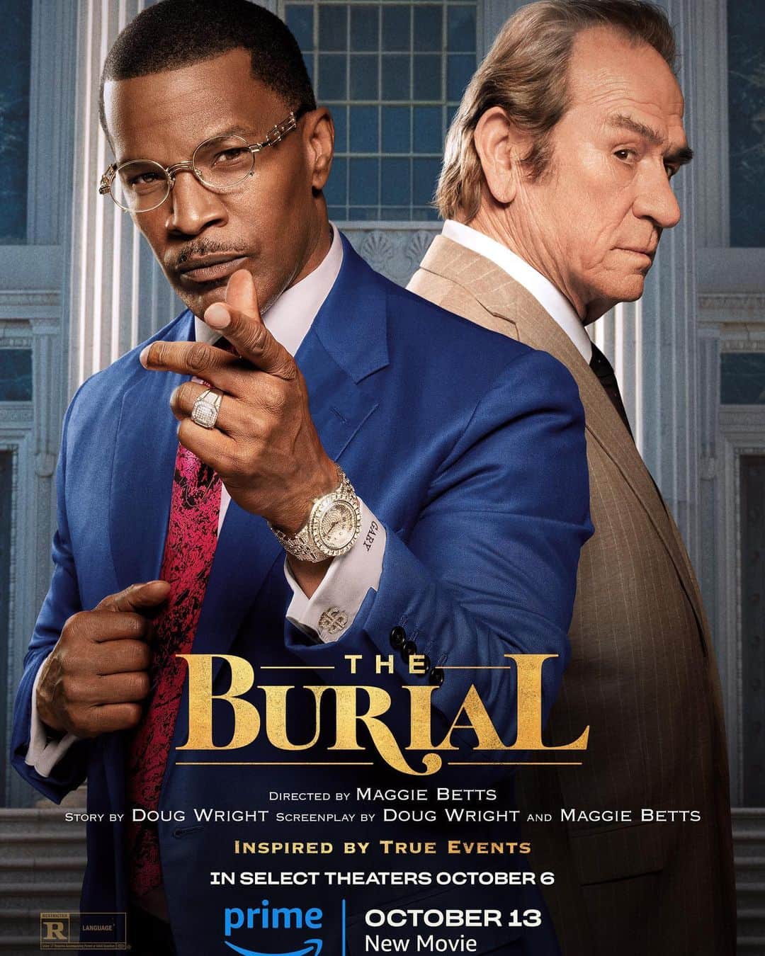Just Jaredさんのインスタグラム写真 - (Just JaredInstagram)「Oscar winners Tommy Lee Jones and Jamie Foxx are co-starring in a lighthearted new drama, "The Burial," for Prime Video! The film will debut on October 13. Watch the trailer on Just Jared! #TommyLeeJones #JamieFoxx Photo: Prime Video」9月8日 3時49分 - justjared