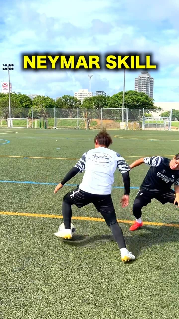 koheiのインスタグラム：「NEYMAR SKILL⚽️💨 ネイマールのドリブルテクニック!😏  @regate_kohei   #soccer #football #skills #neymarjr」