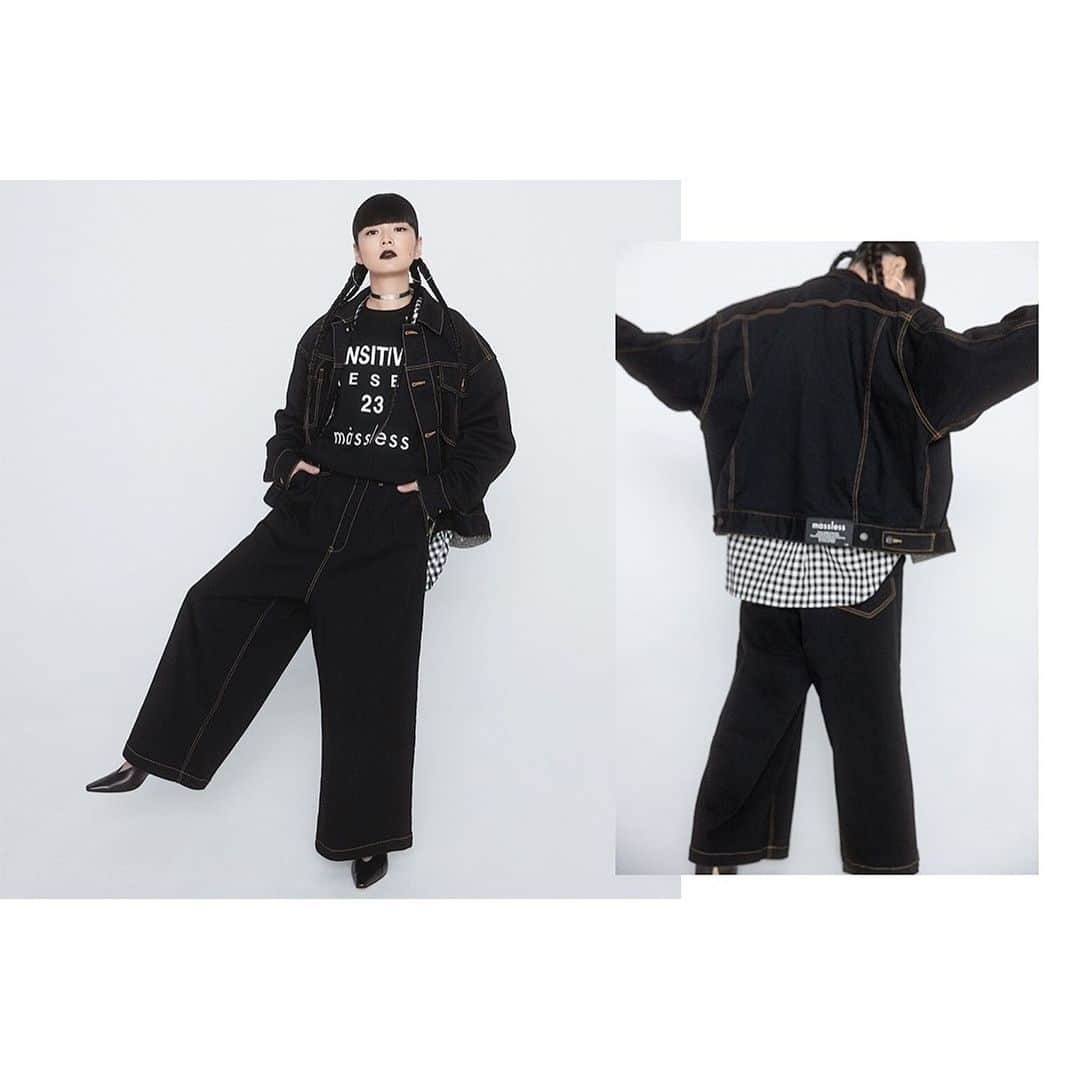 秋元梢さんのインスタグラム写真 - (秋元梢Instagram)「9月6日〜12日まで渋谷PARCOで開催中の、massless Popup Storeでは、 『massless×KOZUE AKIMOTO』コラボ商品、ブラックデニム／セットアップ👖の 先行予約を開始しています🖤 (オンラインサイトでも、Popup Storeの開催期間中先行予約ができます。) 先行予約特典もあるので、masslessのアカウントをチェックしてください🙋🏻‍♀️💻🛜 #massless #マスレス」9月8日 15時35分 - akimoto_kozue