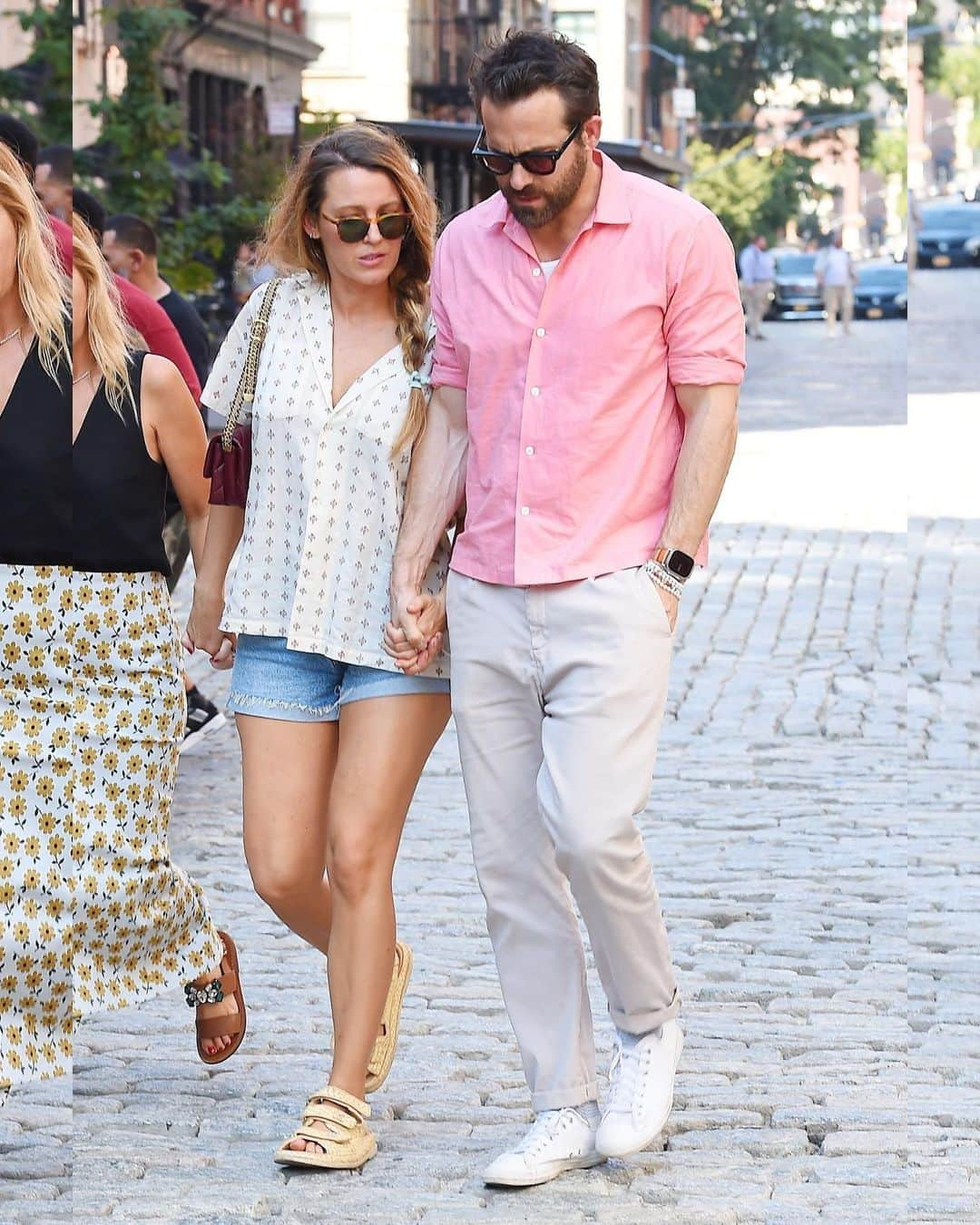 Just Jaredさんのインスタグラム写真 - (Just JaredInstagram)「Blake Lively and Ryan Reynolds try to beat the heat in lightweight looks during a mid-afternoon stroll in NYC #BlakeLively #RyanReynolds Photos: Backgrid」9月8日 6時57分 - justjared