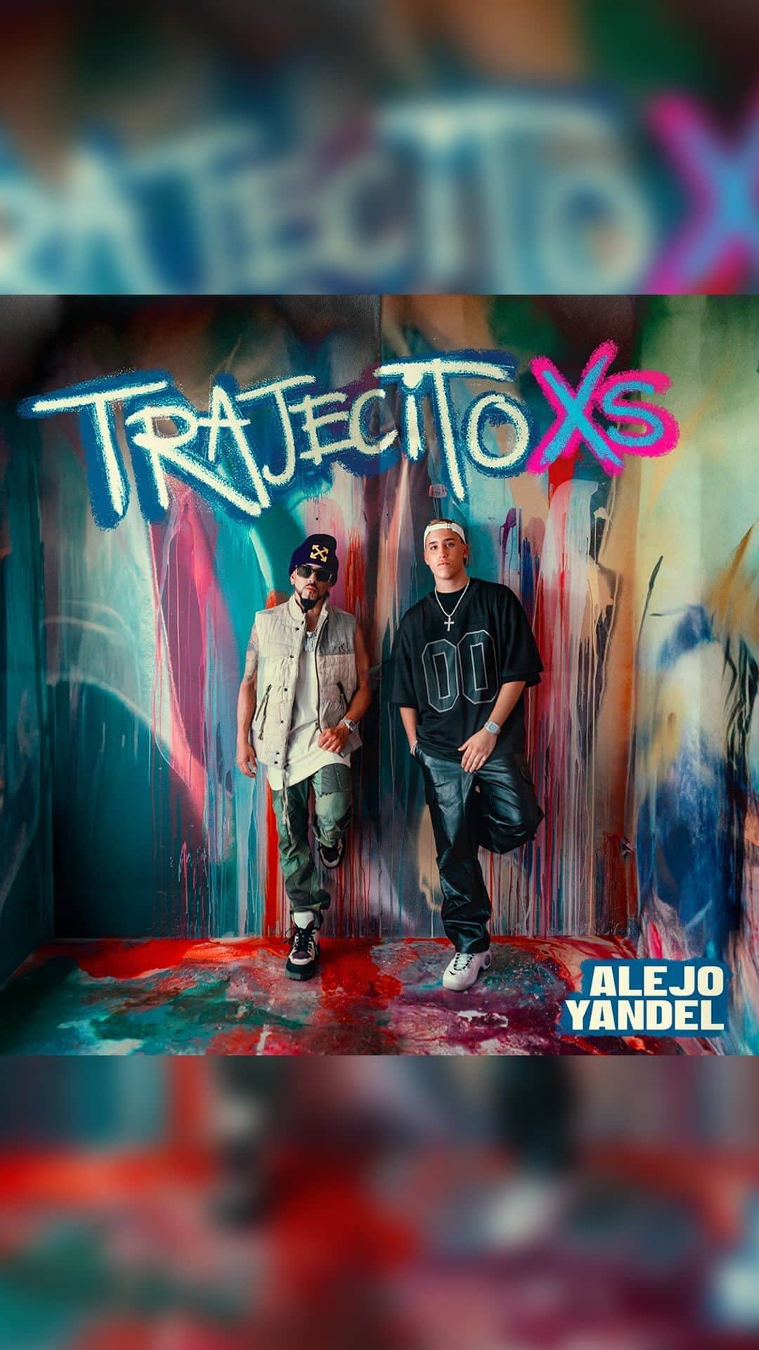 ヤンデルのインスタグラム：「#TrajecitoXS ya esta disponible en tu plataforma de musica preferida! / “La Nueva” @alejoofficiall junto a “La Leyenda” @Yandel (link en el bio)」