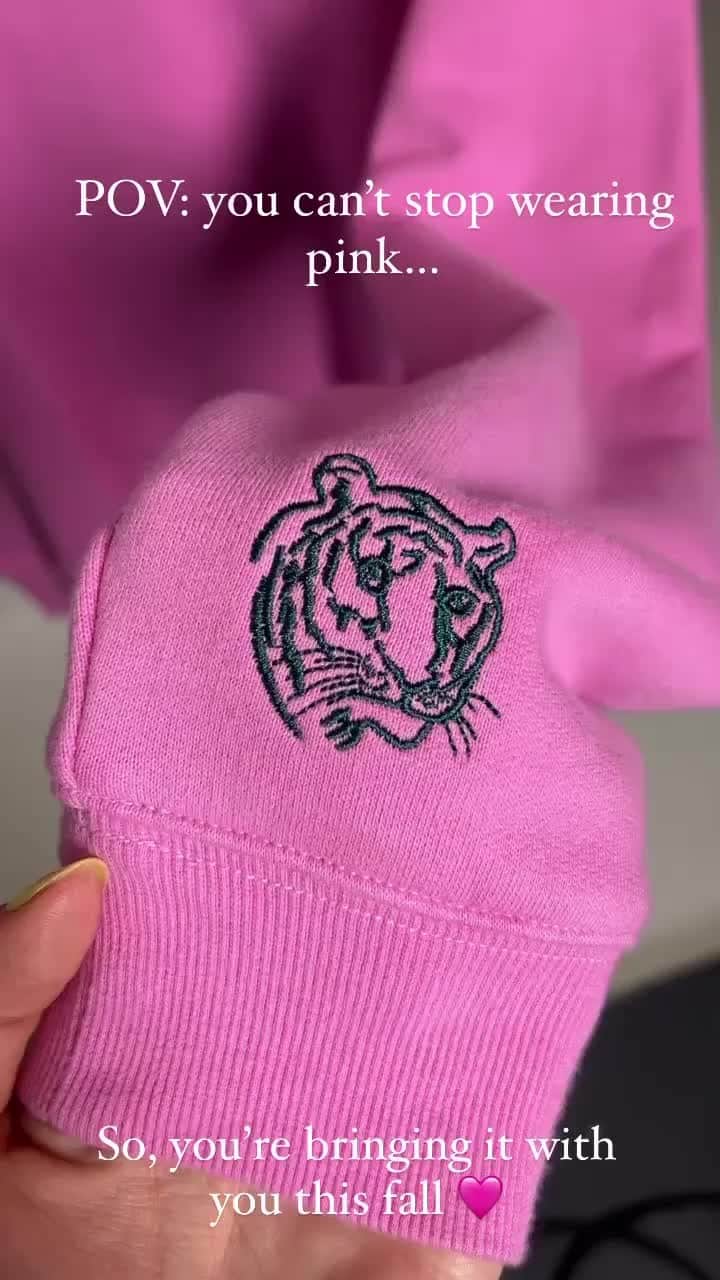 のインスタグラム：「RACK 2 READY: Shop our Double Tiger Cody Sweatshirt before it's GONE for good 💕🐅⁠ ⁠ #wildfoxcouture」