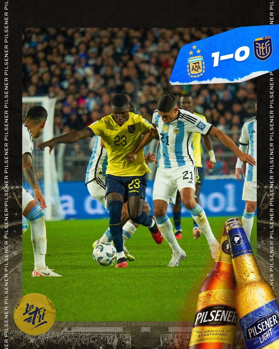 サッカー エクアドル代表チームのインスタグラム：「Final del partido.」