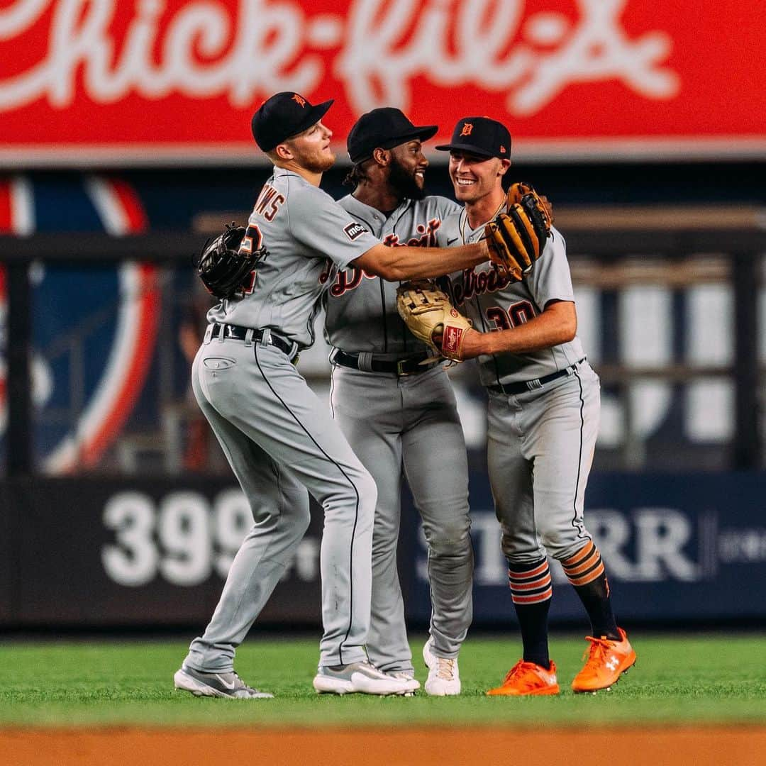 デトロイト・タイガースのインスタグラム：「Bronx barrage. #TigersWin」