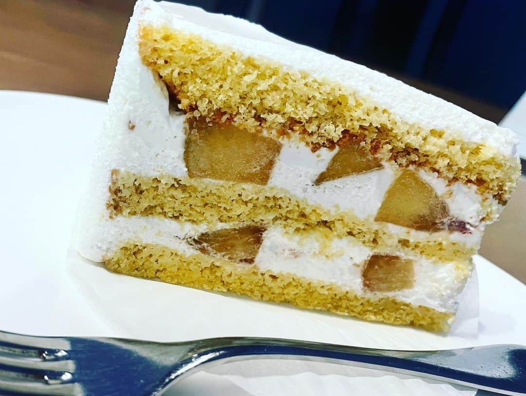 宮田麺児さんのインスタグラム写真 - (宮田麺児Instagram)「こんな　美しく　美味しいフルーツケーキあるんや。  桃のショートケーキ  #ケーキ」9月8日 12時28分 - miyatamenji