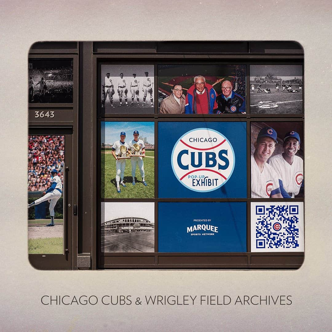 シカゴ・カブスさんのインスタグラム写真 - (シカゴ・カブスInstagram)「The new Cubs and Wrigley Field Archives pop-up exhibit presented by Marquee Sports Network is now OPEN at Gallagher Way!   Stop by to view jerseys, bats, baseballs, trophies, awards and more. Swipe for a preview.   Visit cubs.com/popupexhibit for more info.」9月9日 1時16分 - cubs