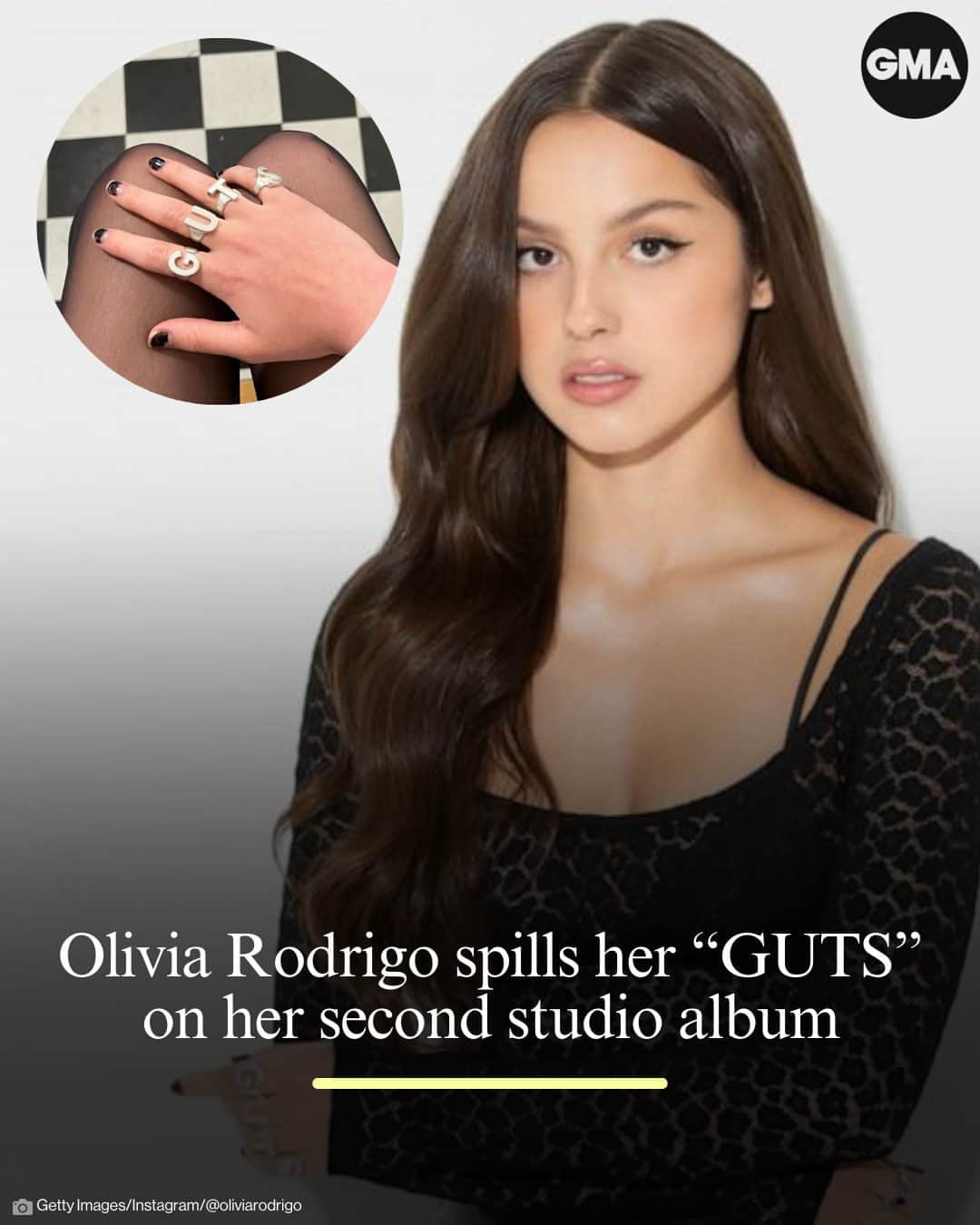 Good Morning Americaさんのインスタグラム写真 - (Good Morning AmericaInstagram)「@oliviarodrigo's long-awaited second studio album "GUTS" has finally arrived! 🔥  The 12-track album follows the Grammy winner's world-shaking debut album "SOUR" and includes previously released hits "vampire" and "bad idea right?" as well as new tracks like "making the bed," "all-american b****," "love is embarrassing" and "teenage dream."  Link in bio for more.」9月9日 0時13分 - goodmorningamerica