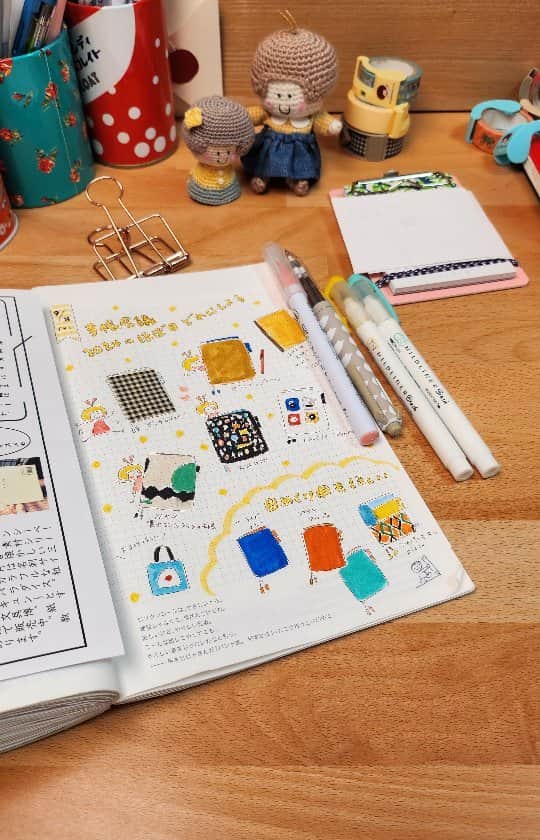 mizutamaのインスタグラム：「9/8 手帳会議とうどん。  #ほぼ日手帳」