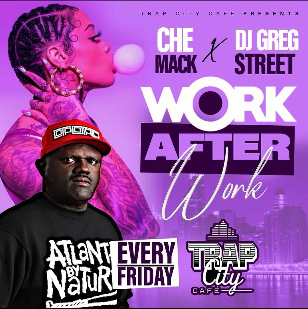 T.I.さんのインスタグラム写真 - (T.I.Instagram)「GET FRESH FRIDAYS / it’s WORK AFTER WORK / FALCONS PEP RALLY AFTER PARTY hosted by @Tip & @djgregstreet Music By @iamchemack  on We OPEN For Lunch at 1PM - 2AM @trapcitycafe FOOD DRINKS HOOKAH & BOTTLE SERVICE Birthdays & Reservations Come and experience the culture!! Live DJ #Patio #Hookah #Food #Drinks Dinner reservations Tables & Bottle Service  text @MikeUpscale1 the word TRAP at 404-901-5272 FREE ENTRY ALL NIGHT #VibeEmporium #WorkAfterWork #FalconsPepRally #AtlantaFalcons #TrapCityCafe #TrapCityHunnies www.TrapCityCafe.com」9月9日 0時20分 - tip