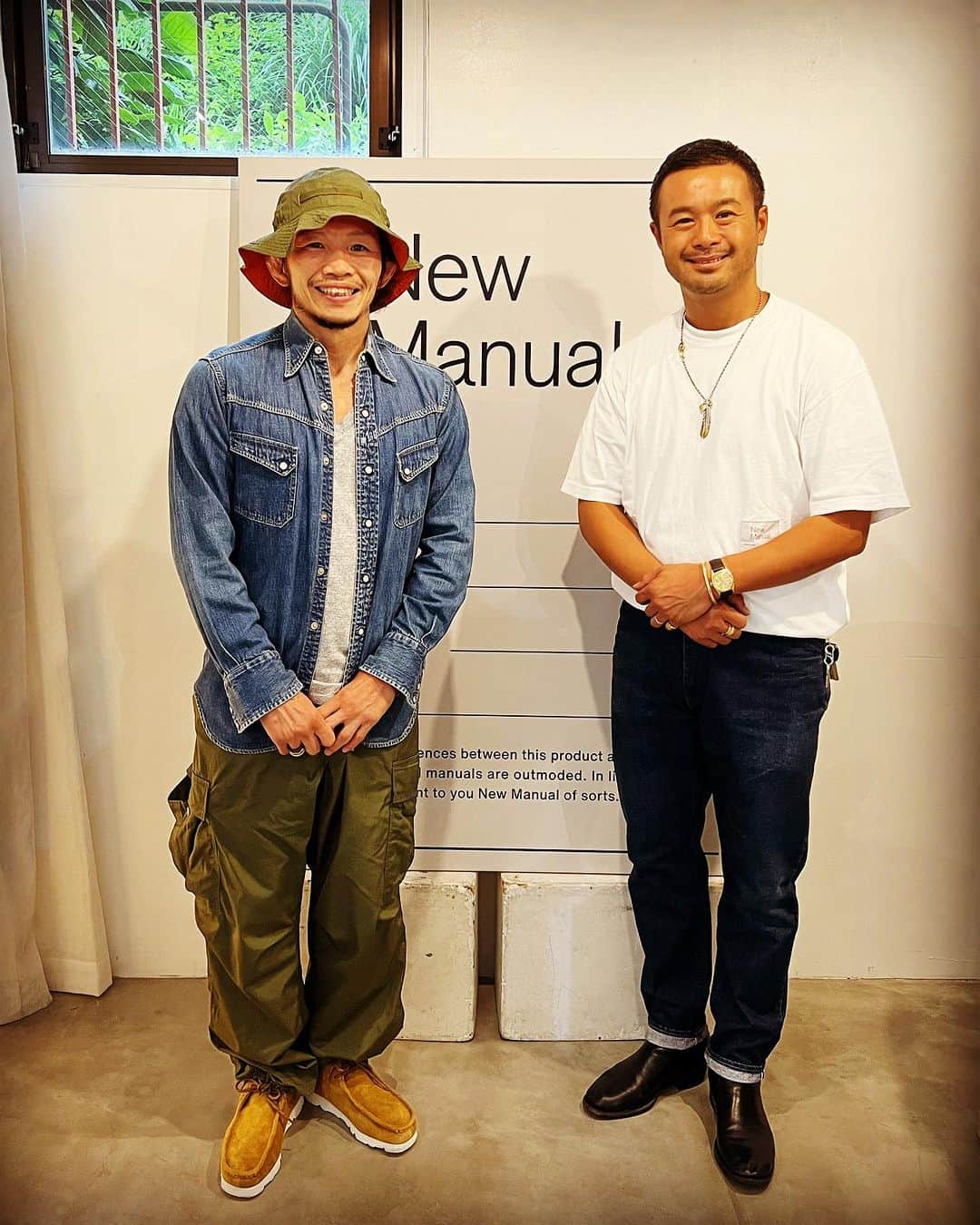 宇野薫のインスタグラム：「練習の合間に New Manual Exhibition  (@new_manual )にお邪魔しました。 藤原さんありがとうございました‼︎」