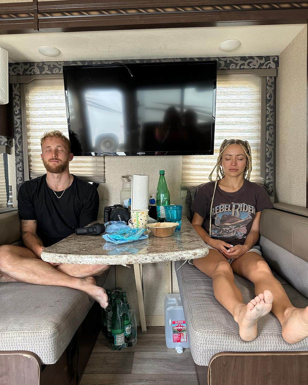 アギーさんのインスタグラム写真 - (アギーInstagram)「A little photo dump from last week 💍 Every time, on our way to Burning man, we set an intention for that burn. Mine was to always see the bright side of every situation that we face. I am the queen of the perfect scenario and can always tell you everything that could’ve been better.  I wanted to learn the opposite skill 😜 of what it’s like to actually appreciate the very situation even though in my mind, this is something completely different that I pictured in my head.  Needless to say, I got what I asked for! The hardest lesson was paying a lot of 💸 second year in the row, spending hours on safety briefing, and still not being able to skydive into the playa, because the strong winds were just too dangerous for my size of parachute 🪂 🥲  I was already on the plane !! And perhaps, if I had less jobs, I would probably jump, but now I am almost at 400 and I’m way more careful about my skydiving choices. Happy to film J jump though!   #burningman #playa #bm2023 #mudman」9月9日 0時40分 - aggie