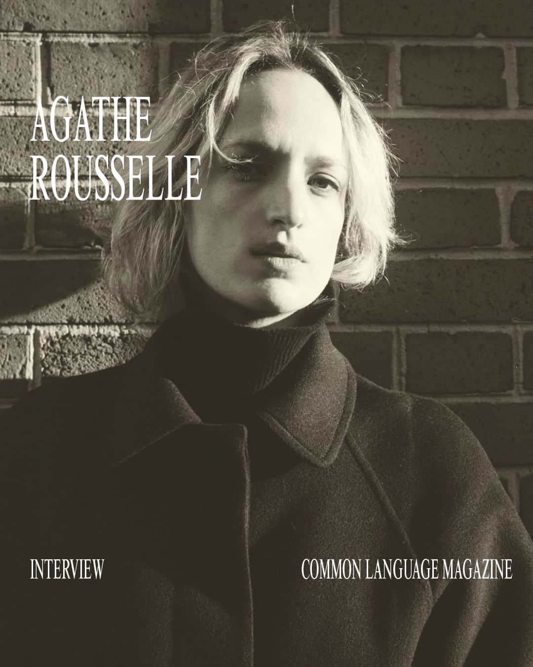 のインスタグラム：「DETERMINED  Extract from @commonlanguagemag  Issue 008.  Shown above: Agathe Rousselle @afundisaster  __________  Photographer: @bobjugger.d   #Chantelle #ChantelleParis #CommonLanguageMag」