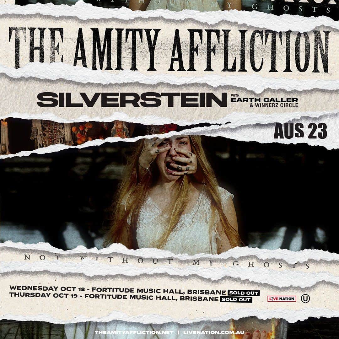 The Amity Afflictionのインスタグラム：「Second Brisbane show is now sold out. The only shows with tickets remaining are Sydney and Fremantle, don’t miss out!   🎫 theamityaffliction.net」