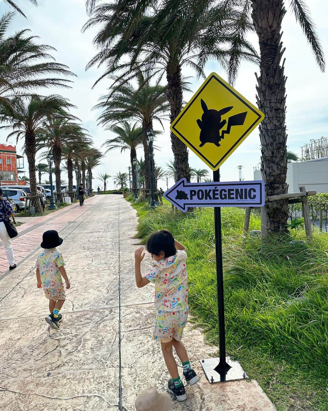 橋本奈実さんのインスタグラム写真 - (橋本奈実Instagram)「アメリカンビレッジ🇺🇸 ポケモンが出現してて、ポケモン探しで子供たちも楽しめた☺️👌 海外ぽい雰囲気が、大人たちも楽しかった🎵 #沖縄」9月8日 18時39分 - nami_ch