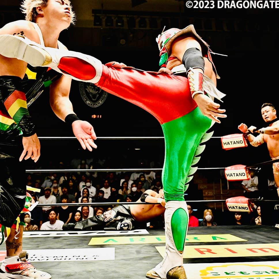 ウルティモ・ドラゴンさんのインスタグラム写真 - (ウルティモ・ドラゴンInstagram)「7 Sep  Dragongate in Korakuen Hall  @dragongate_pro  @toru.kido  @ud_tiendaoficial  #ミドルキック  #korakuenhall  #puroresu  #dragongate  #後楽園ホール」9月8日 19時22分 - ultimodragon_oficial