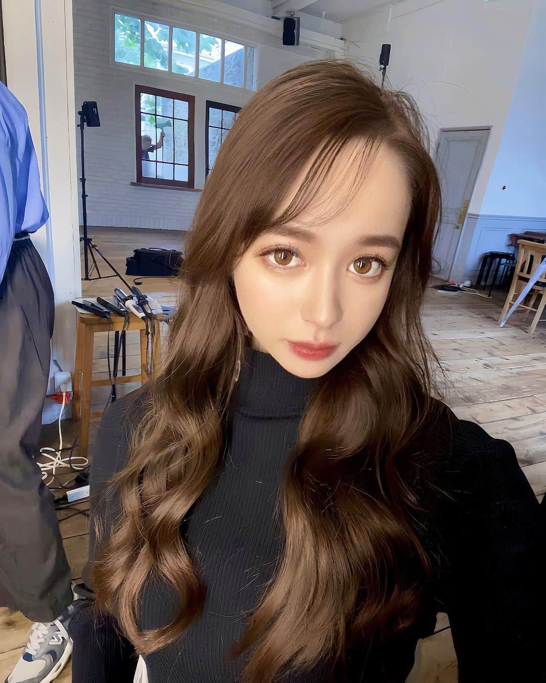 ナタリア聖奈のインスタグラム：「・ 前髪なしナタ新鮮??o̴̶̷̤ ̫ o̴̶̷̤」