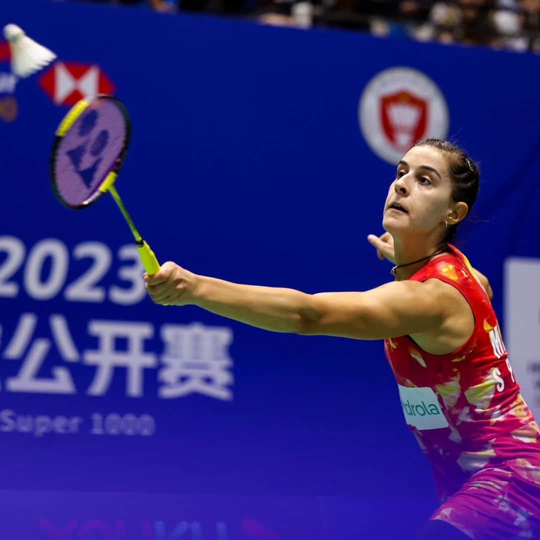 キャロリーナ・マリンのインスタグラム：「Thank you China for your support! See you soon! 🙏 Gracias China, hasta la próxima! 🇨🇳❤️  🔜 Hong Kong Open  📸 BadmintonPhoto  #PuedoPorquePiensoQuePuedo」