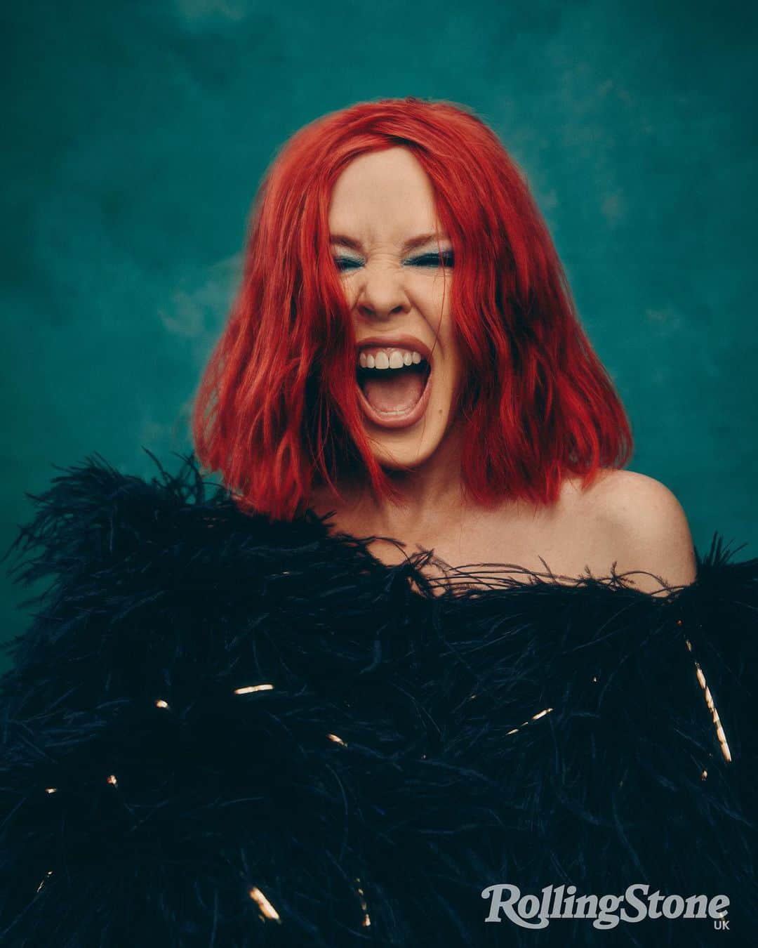 カイリー・ミノーグのインスタグラム：「So much fun with @rollingstoneuk!!   Read the full cover story on the Rolling Stone website 💚」