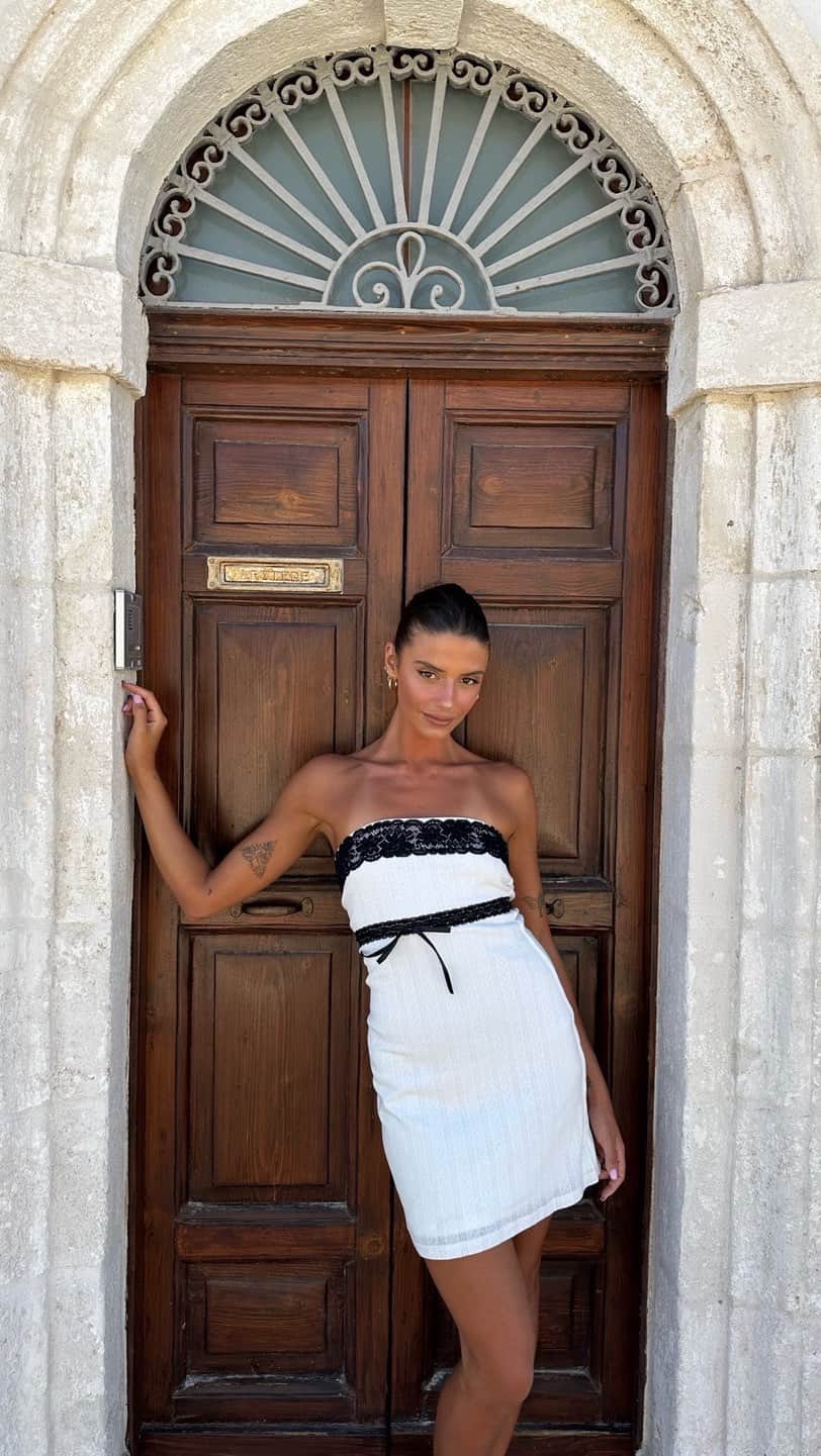 tiger Mistのインスタグラム：「Precious fabrications in the Marcia Dress. Make it yours. 💌」