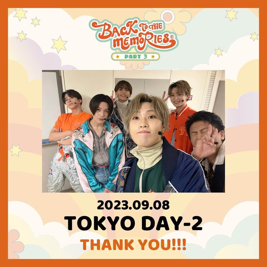 FANTASTICS from EXILE TRIBEのインスタグラム：「. BACK TO THE MEMORIES PART3  TOKYO DAY-2🎪  #FANTASTICS #FANTASTIC6  #BTTM」