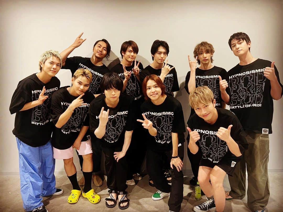 のインスタグラム：「『ヒプノシスマイク -Division Rap Battle-』Rule the Stage -Battle of Pride 2023- YOKOHAMA🤩🤩🤩🤩 ⁡レアメンバー😏 thank you🎤 ⁡ #ヒプノシスマイク #ヒプステ #ヒプステbop」