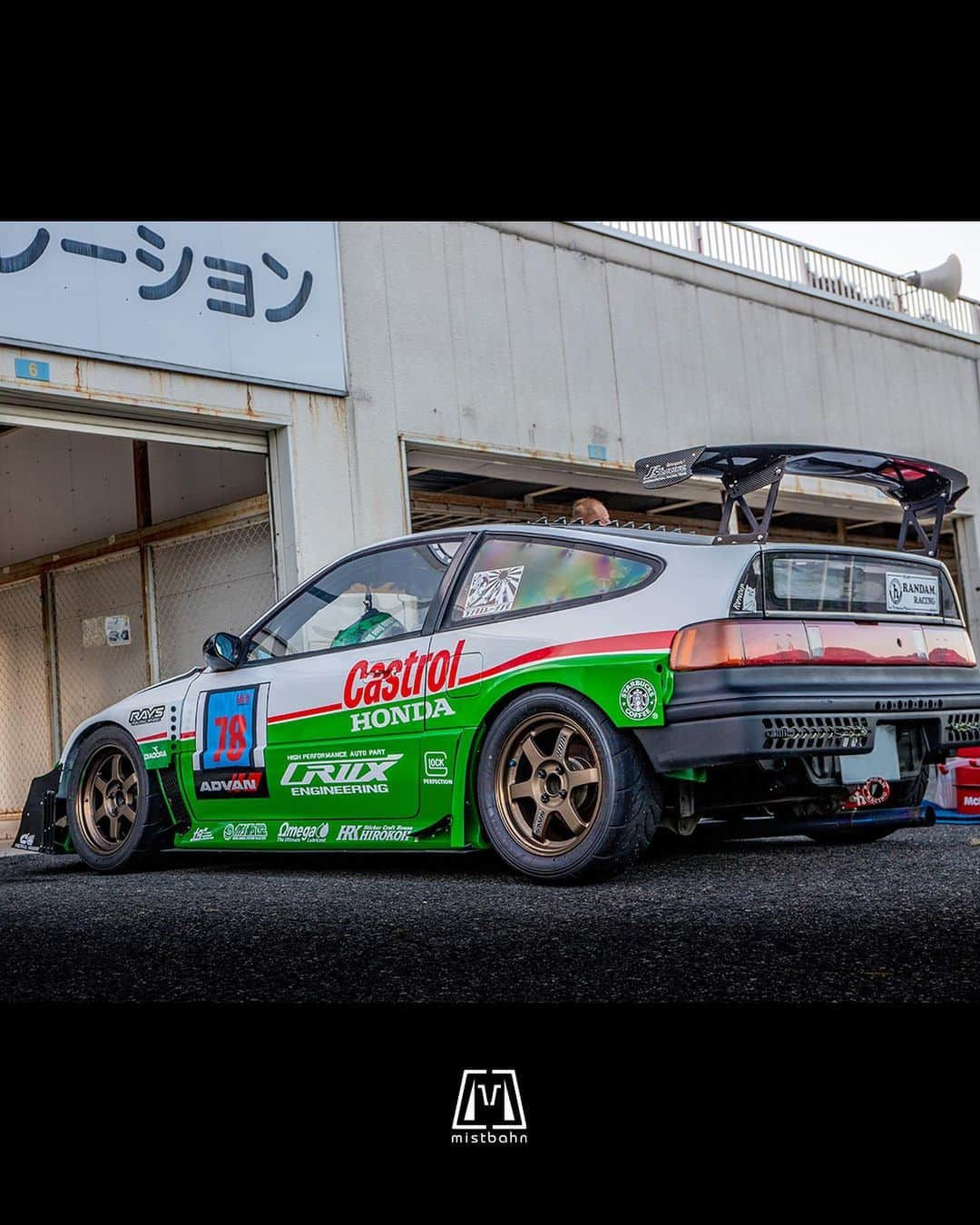 mistbahnさんのインスタグラム写真 - (mistbahnInstagram)「_ RANDAM RACING Honda EF8 CR-X _ 🚗: @regio_saito 📷: @mistbahn _ Shot on Oct-10 2021 🏁 "Circuit Festa ( @circuit_festa_west_japan )". Central Circuit (Hyogo Japan) _ JP) 2021年10月10日、セントラルサーキットで開催された「サーキットフェスタ ( @circuit_festa_west_japan )」で撮影。 _ #circuitfesta #サーキットフェスタ  #circuitfesta2021 #サーキットフェスタ2021 #hondaonemakerace #ホンダワンメイク #ホンダワンメイクレース #centralcircuit #セントラルサーキット #randamracing #ランダムレーシング #乱蛇夢 #randam #中谷塾 #castrol #honda #crx #hondacrx #ホンダcrx #ef8 #ef7 #ef6 #ef #kanjo #kanjozoku #timeattack #timeattackjapan #hondasontrack」9月8日 21時55分 - mistbahn