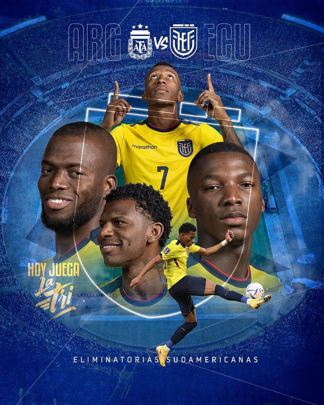 アントニオ・バレンシアのインスタグラム：「Buen partido chicos, siempre mantengan la cabeza en alto. Ahora hay que pensar en el partido contra Uruguay. Una final más. @latriecu」
