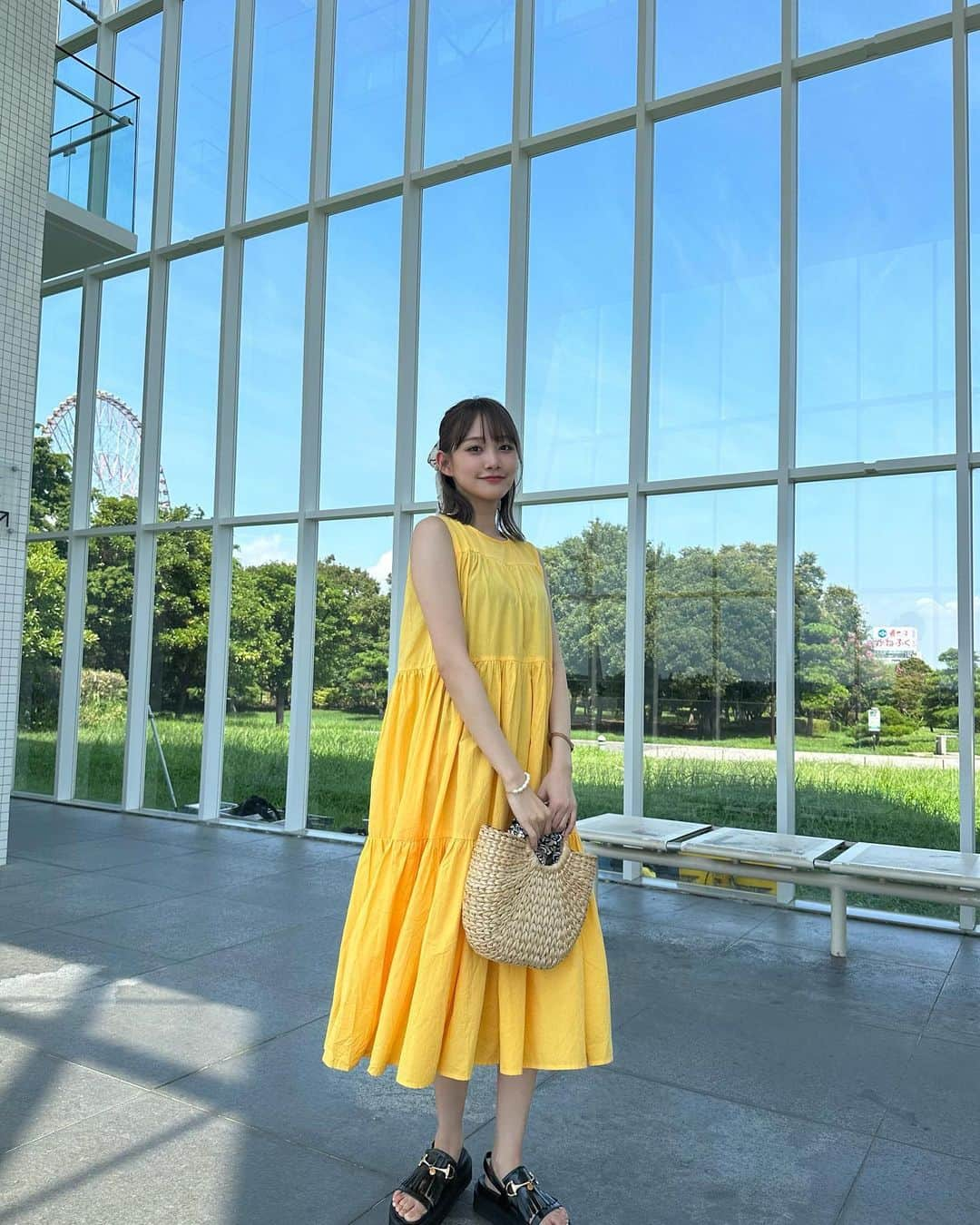 保﨑麗さんのインスタグラム写真 - (保﨑麗Instagram)「お気に入りのワンピース💛」9月8日 22時54分 - hozaki_rei