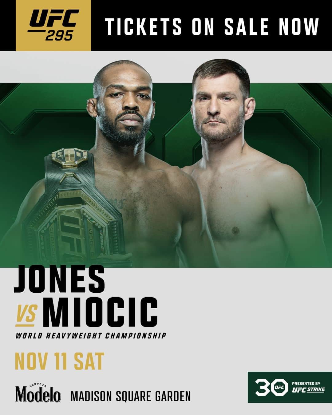 UFCさんのインスタグラム写真 - (UFCInstagram)「This one is CAN'T MISS 🤩 @JonnyBones and @StipeMiocic take over NYC this November for #UFC295!  Sat. Nov 11 | @TheGarden | 🎟️ Link In Bio」9月8日 23時00分 - ufc