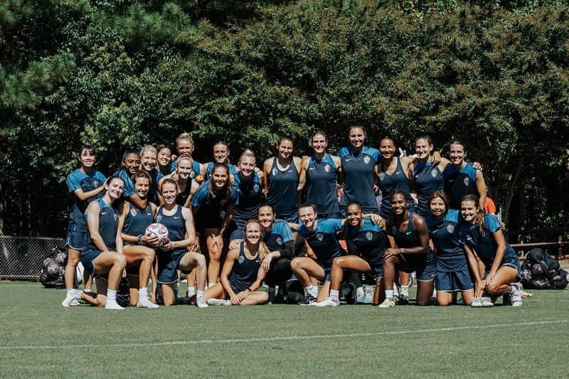 三浦成美のインスタグラム：「FINAL🔥  Don’t forget, someone is always working hard for the team. So team,each other, Let’s go courage 🔥💙 ローリーに住んでる方、是非スタジアムへ🤩 See you tomorrow! #nccourage  #nwsl」