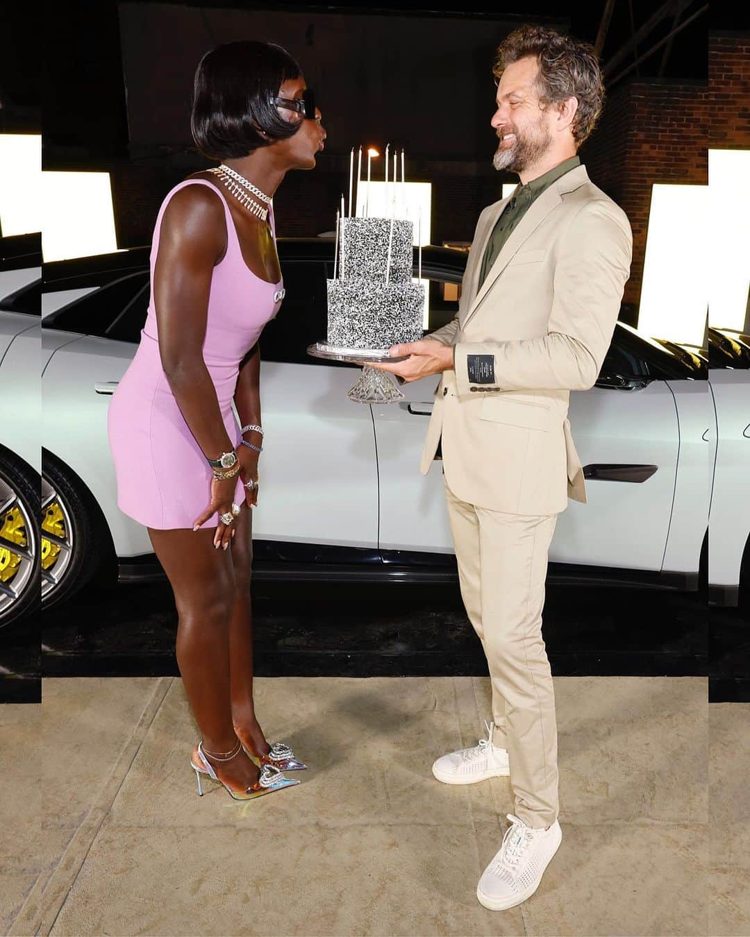 Just Jaredさんのインスタグラム写真 - (Just JaredInstagram)「Jodie Turner-Smith blows out the candles on top of a cake to celebrate her 37th birthday at the Lotus Emeya unveiling with husband Joshua Jackson #JodieTurnerSmith #JoshuaJackson Photos: Getty」9月9日 9時29分 - justjared