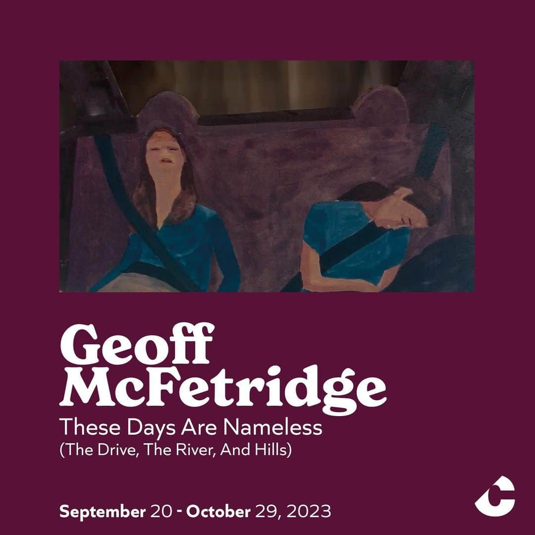 ジェフ・マクフェトリッジのインスタグラム：「I am excited to announce These Days Are Nameless will be exhibited at the Contemporary Calgary Art Gallery opening September 20 2023   In my hometown of Calgary Alberta Canada 🇨🇦! 🥲!  We filled the room  With what we thought would be most useful  The substance of living   It took the shape of the walls  And went to the height of the ceiling  Like a train that has grown to the length of its tracks   We have no words to describe how things are...and yet this is the title, the name. Made of images without language. They give a name to the time.」