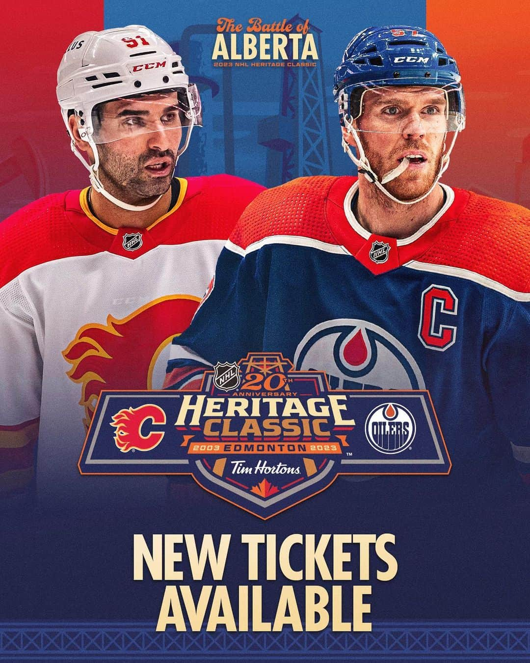 NHLさんのインスタグラム写真 - (NHLInstagram)「Battle of Alberta, but make it the NHL #HeritageClassic. 😮‍💨  Get your tickets for October 29 via the link in our bio!」9月9日 2時01分 - nhl