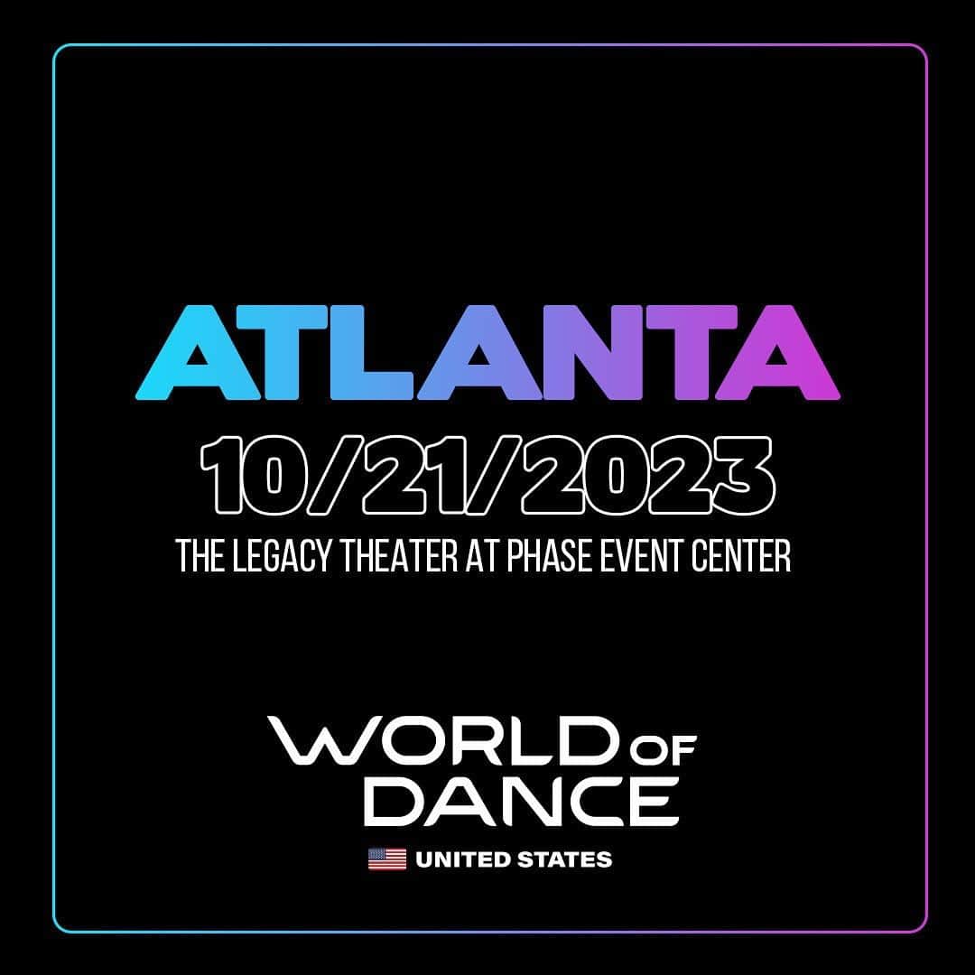 World of Danceさんのインスタグラム写真 - (World of DanceInstagram)「ATLANTA WHATS GOOD 📣  World of Dance Atlanta  October 21st, 2023   The Legacy Theater At Phase Event Center.   Address: 12150 Morris Road, Unit 3 Alpharetta, GA 30005  VIP Doors Open: 1:00PM*  GA Doors Open: 2:00PM*  Show Starts: 3:00PM*  Get Your Tickets Now!  https://www.worldofdance.com/events/wodatl23  All-Style Sign Ups:  https://form.jotform.com/232496426651158  Dance Team Registration   https://app.worldofdance.com/login  Any questions please email me at damodd14@gmail.com.  #worldofdance #wod #damodd #streetdance #allstyles #atlanta #dance #skating #battles #performances #hiphop」9月9日 2時06分 - worldofdance