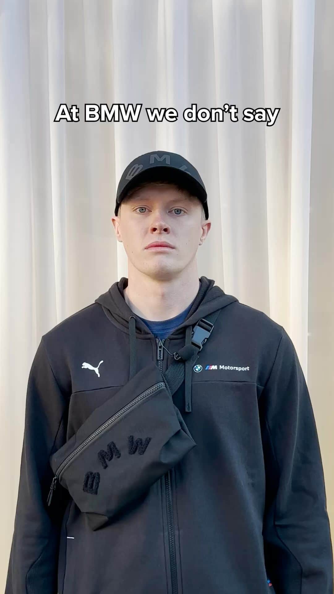 BMWのインスタグラム：「BMW faces its toughest critic yet @liamcarps1 🫣 Shop Liam’s look via the link in bio. #NeueKlasse #IAA23 #THEVisionNeueKlasse #TheNeueNew #BMW」
