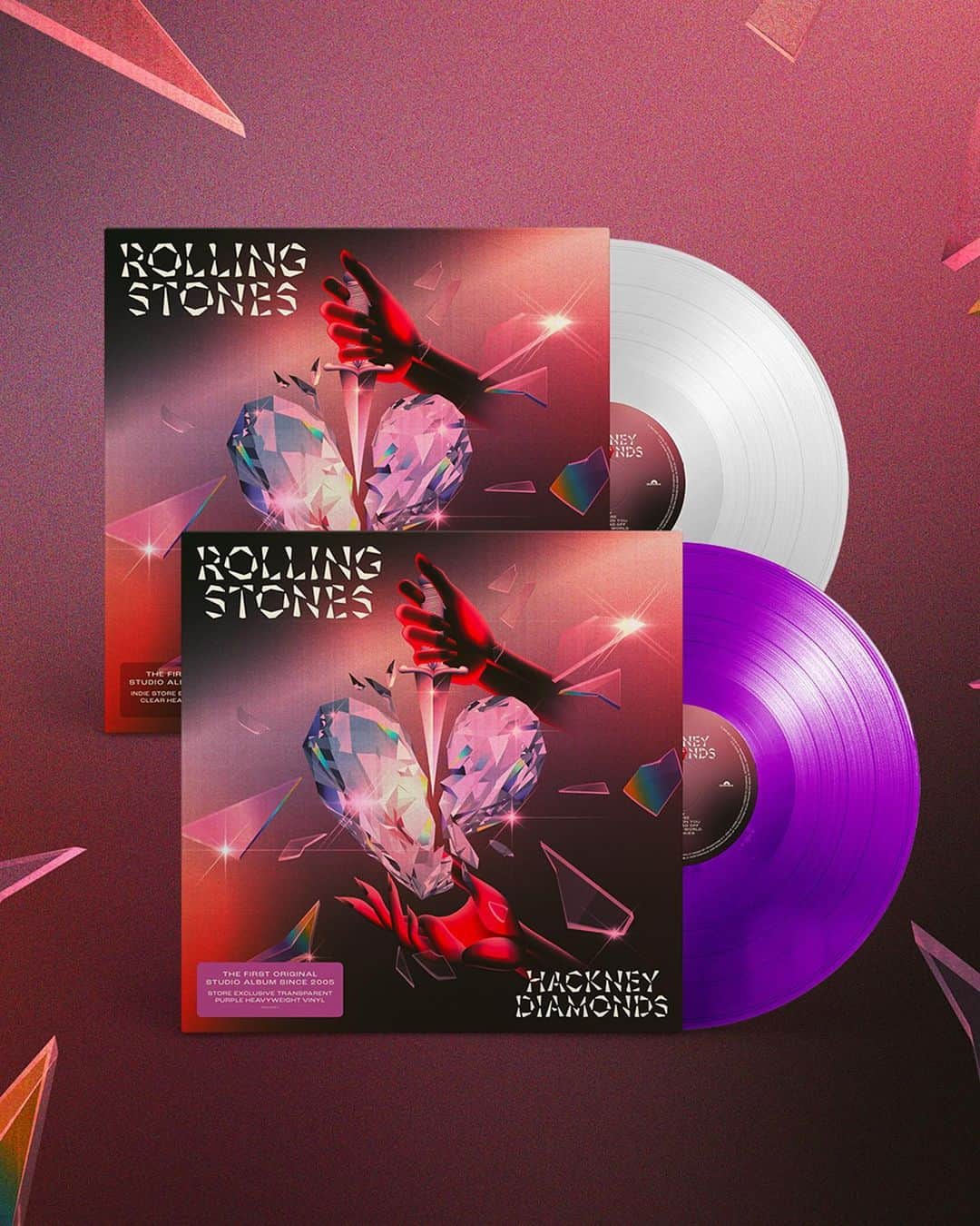 The Rolling Stonesさんのインスタグラム写真 - (The Rolling StonesInstagram)「The Hackney Diamonds Record Collection 💥 Coming October 20  1. Stones Store official blue LP + other exclusives 2. Amazon exclusive green LP + more 3. Clear LP only at indie record stores + purple LP only at HMV, Target + other retailers 4. ANGRY 7”, 10” & single CDs available from Stones Official Store 5. Stones Official store for exclusive merch & music  #therollingstones #rollingstones #hackneydiamonds」9月9日 2時47分 - therollingstones