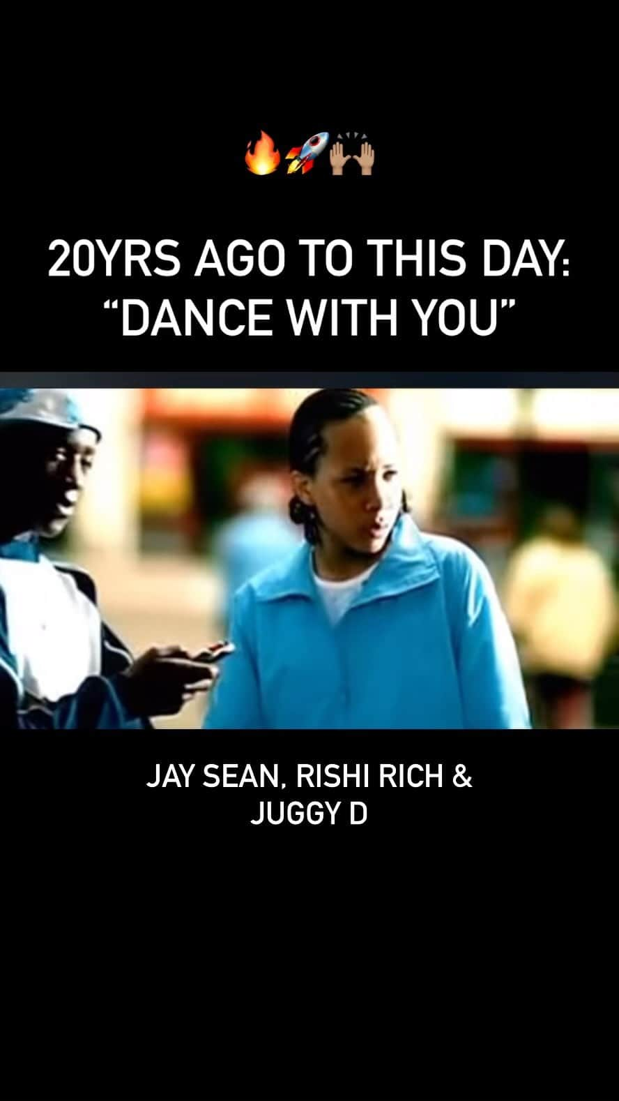 ジェイ・ショーンのインスタグラム：「Happy 20yr anniversary to the game changer that is “Dance With You”. Still bangs 💥🔥🚀 @rishirich @therealjuggyd we did our thing on this one brothers! Big To everyone who supported this song and our careers that followed, Thankyou and much much love ❤️🙏🏽」