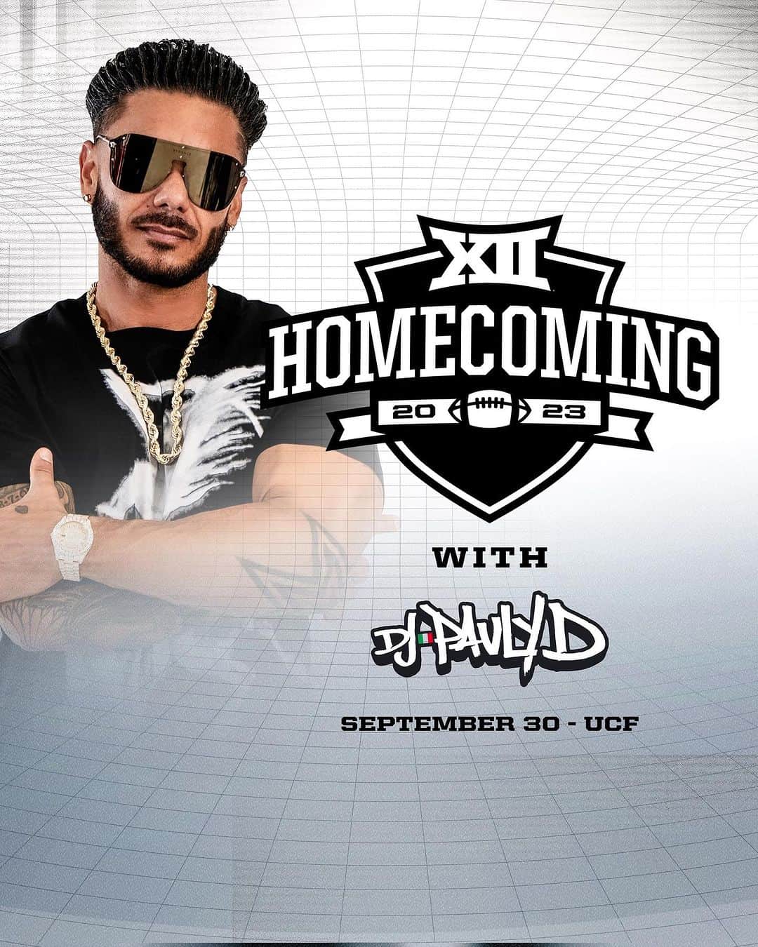 Pauly Dのインスタグラム：「LIVE from @ucf.knights Big 12 Homecoming: @djpaulyd」