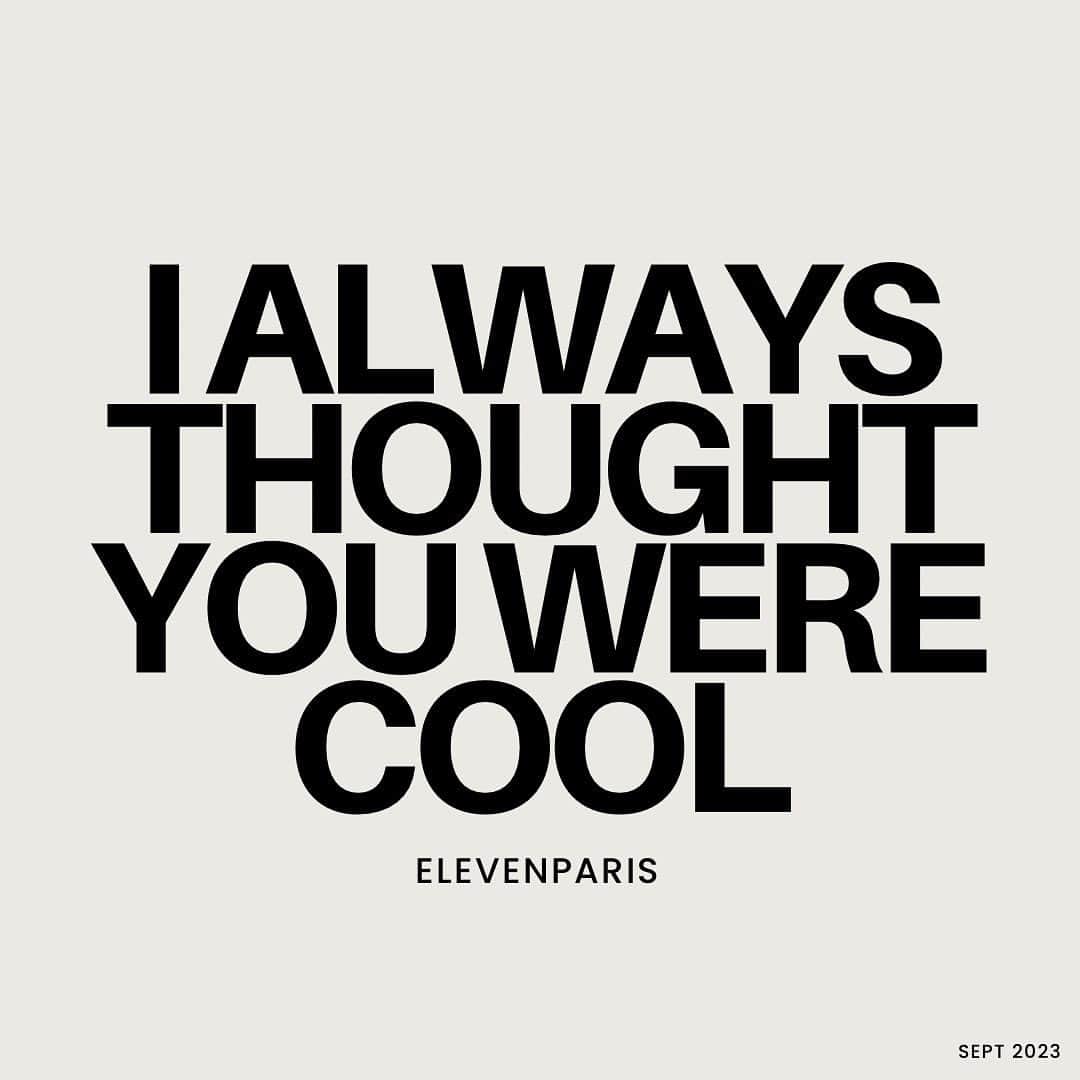 イレブンパリさんのインスタグラム写真 - (イレブンパリInstagram)「Vous aimez les posts comme ça ? 🤨🖤  #newpost #quote #elevenparis #streetwear #quoteoftheday」9月9日 3時25分 - elevenparisofficial