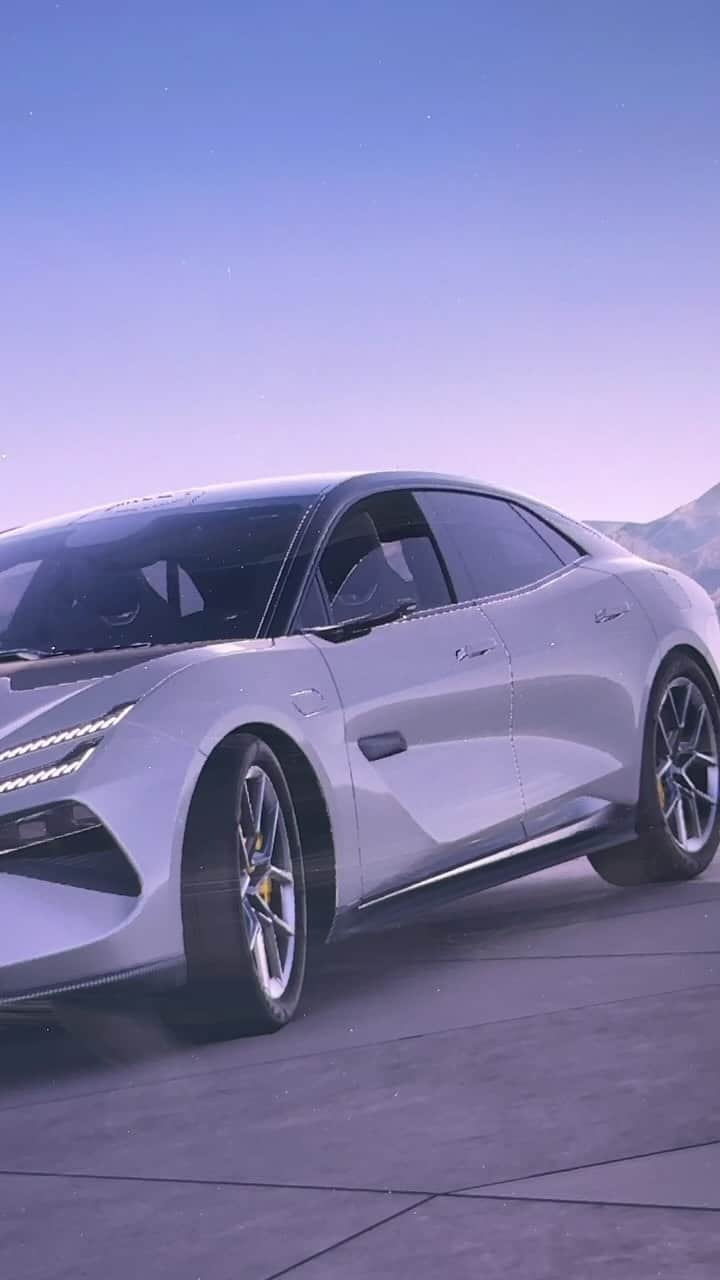 のインスタグラム：「This new electric Lotus is hot... but using a video game engine for rendering car UI is possibly even hotter (working on a full video about the rest of the car)」