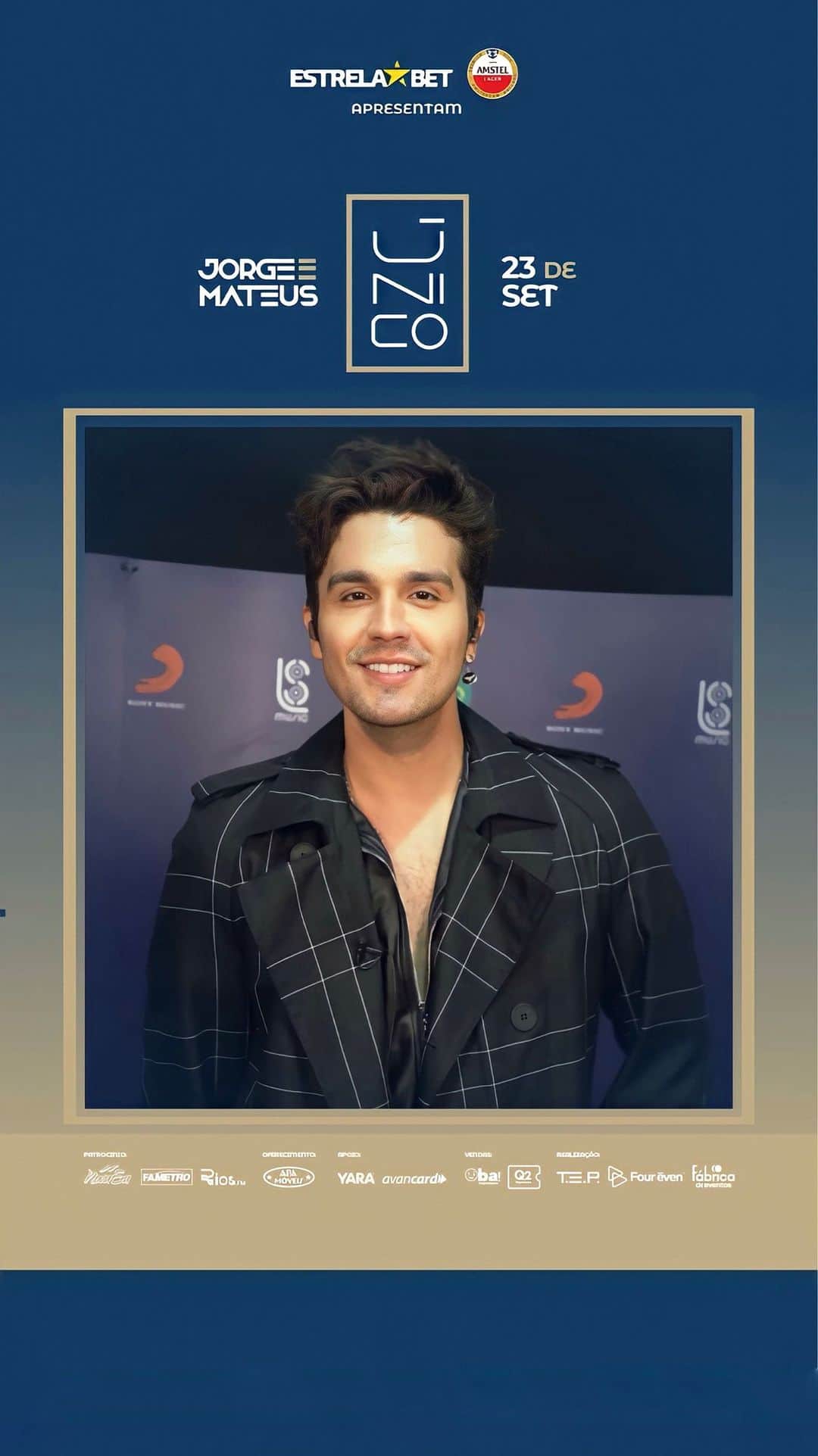 ルアン・サンタナのインスタグラム：「Pensa num convite ÚNICO!💙  O @luansantana vai trazer um pouquinho de Luan City 2.0 para Manaus, com toda a energia que a gente ADORA.✨  🤩Garanta seu lugar nesta experiência inesquecível!  Único Manaus |  23.09 🎫 Adquira seu ingresso agora: quero2ingressos.com.br  #Unico #JorgeeMateus #JorgeeMateusUnico #Manaus」