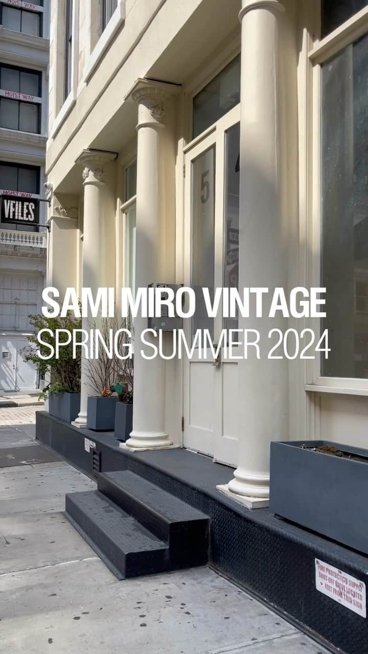Sami Miroのインスタグラム：「SAMI MIRO VINTAGE RUNWAY X NYFW. TOMORROW. Saturday, September 9th. 1pm EST.   Thank you @vfiles @12mercerstudio for providing us with your beautiful studio space and allowing our team to prepare for the show.」