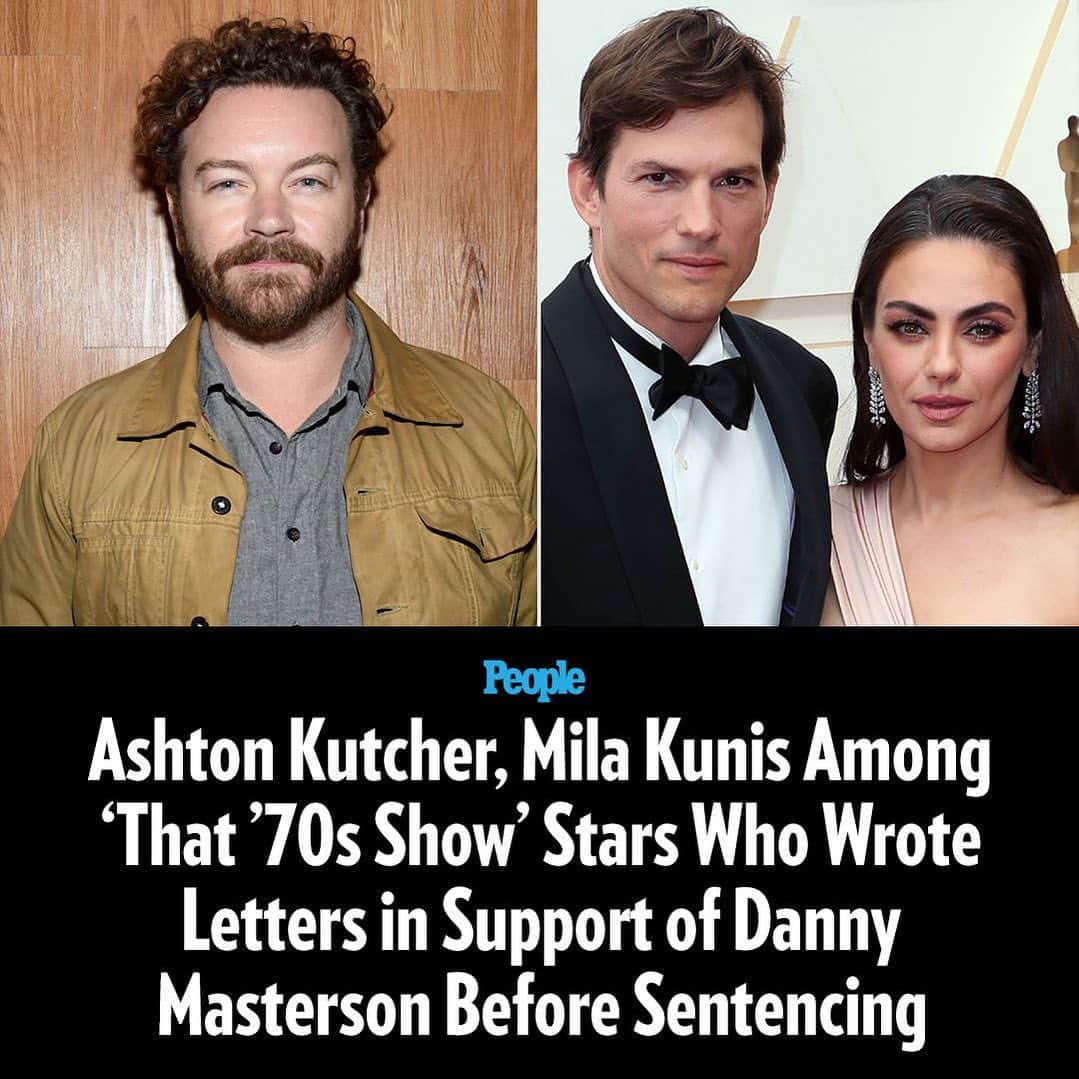 People Magazineさんのインスタグラム写真 - (People MagazineInstagram)「Danny Masterson had some support from his “That ‘70s Show” costars ahead of his sentencing.   The actor was sentenced to 30 years in prison on Thursday for two rapes that took place during the height of his “That '70s Show” fame. Prior to the decision, Ashton Kutcher and Mila Kunis submitted letters in defense of Masterson’s character. Tap the link in our bio for more details from the letters. |📷: John Shearer/Getty; David Livingston/Getty」9月9日 5時34分 - people