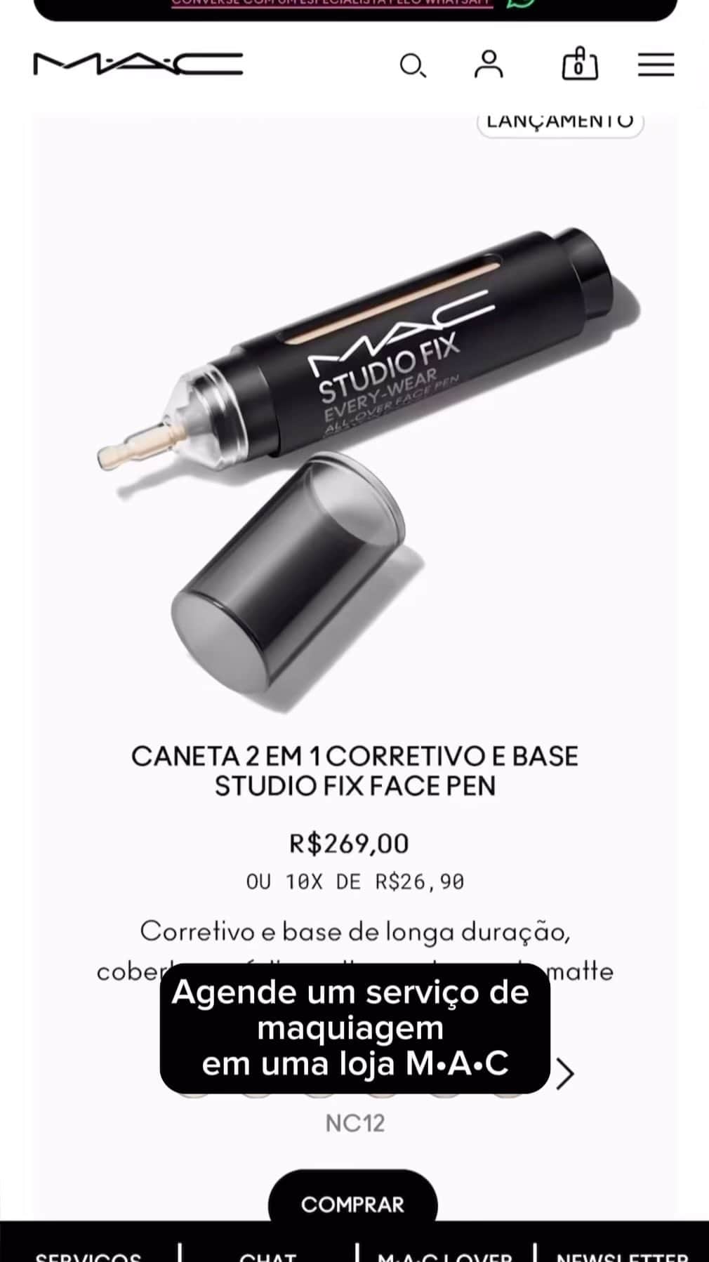 M·A·C Cosmetics BRのインスタグラム：「Serviço de maquiagem loja M•A•C  Uma ocasião especial merece uma make especial, não é mesmo? 💄✨ Você sabia que as lojas M•A•C oferecem aulas gratuitas de dicas & truques de maquiagem e também serviço de maquiagem com um profissional?  Acompanhe o passo a passo para realizar o agendamento do seu horário no nosso site. 🤳🏻 Esperamos você para aproveitar essa experiência exclusiva!   #MACCosmetics #MACCosmeticsBrasil #MACServiços」