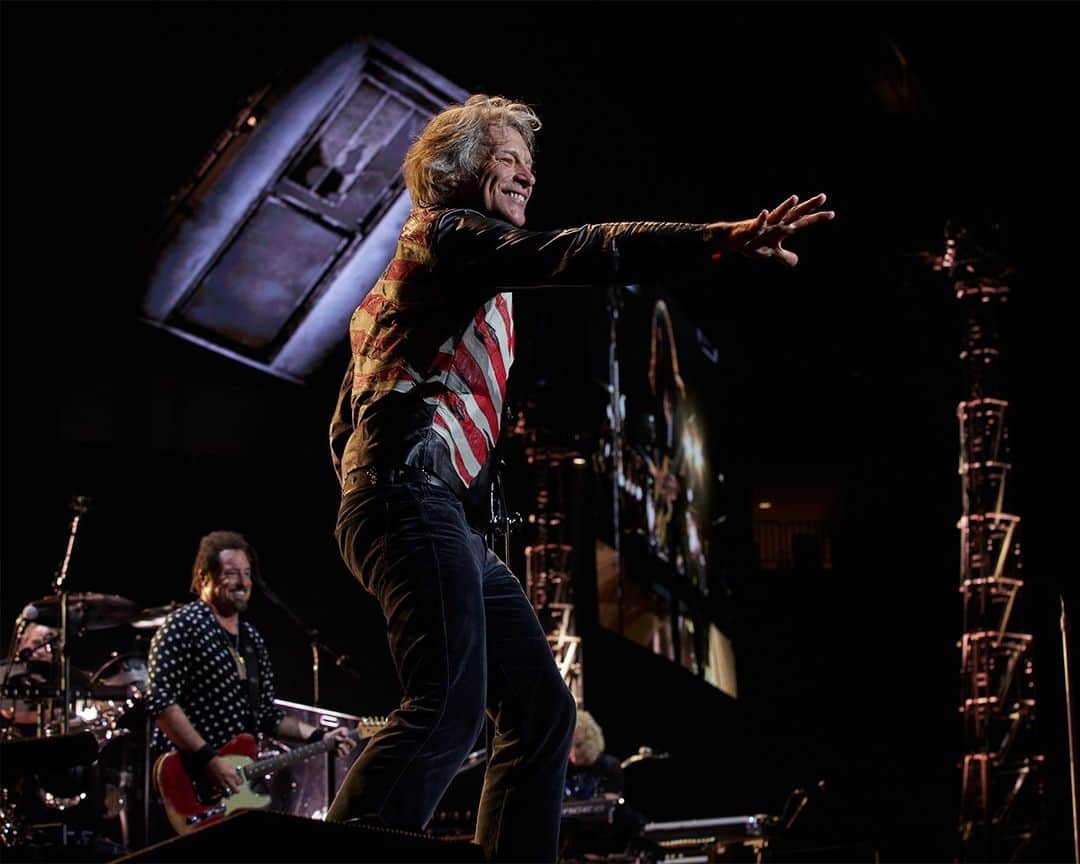 Bon Joviのインスタグラム：「It's the weekend! What Bon Jovi songs are you listening to?」
