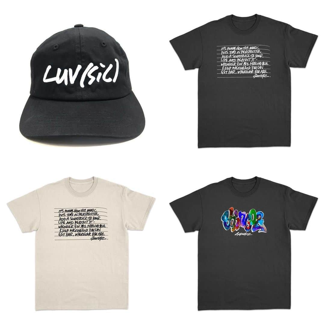 Shing02のインスタグラム：「luv(sic) dad hats restock on Shing02.com ✈︎ ships worldwide from LA first time we're putting up luv(sic) part3 t-shirts. the original lyric notes are nowhere to be found if it even exists, so i tagged up a new one. enjoy!  two exclusive colorways on littletokyomart.com check them out too! 🗼」